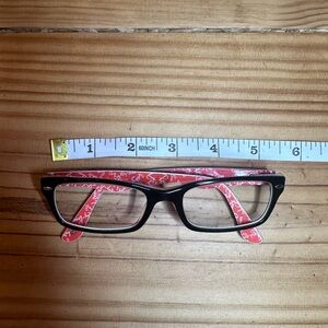 Retro Style Black and orange Ray Bans Eyeglasses